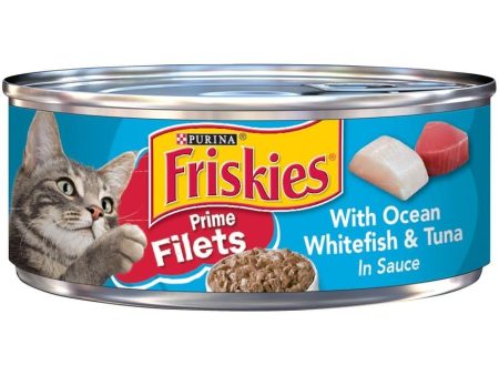 Friskies Prime Fillets with Ocean Whitefish and Tuna in Sauce Canned Cat Food Supply