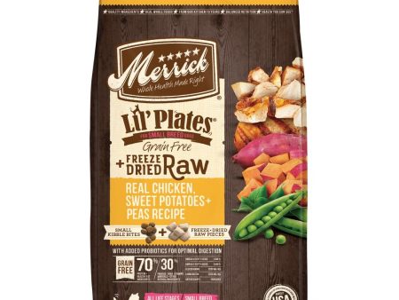 Merrick Lil  Plates Grain Free Chicken and Sweet Potato Recipe with Raw Bites Dry Dog Food Fashion