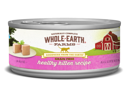 Whole Earth Farms Grain Free Real Healthy Kitten Pate Canned Cat Food Hot on Sale