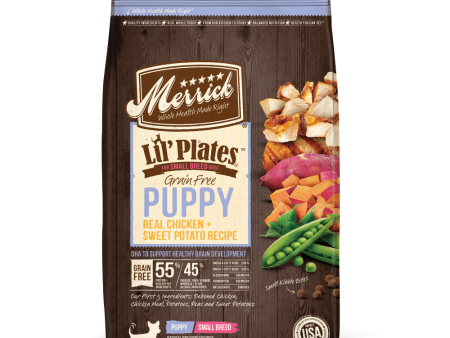 Merrick Lil  Plates Grain Free Puppy Small Breed Real Chicken and Sweet Potato Recipe Dry Dog Food Cheap