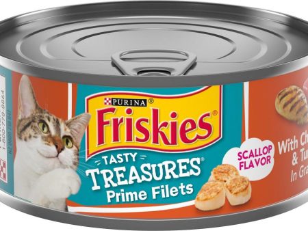 Friskies Tasty Treasures Gravy Chicken, Tuna & Scallop Wet Cat Food For Cheap