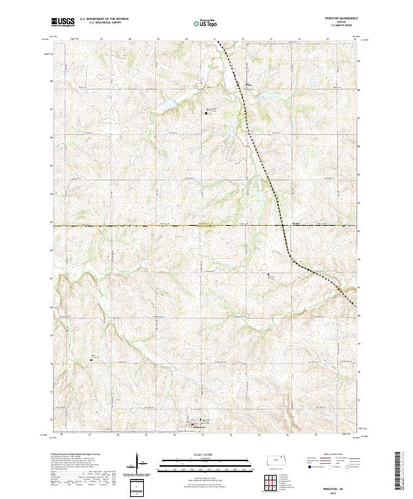 US Topo 7.5-minute map for Wheaton KS Supply