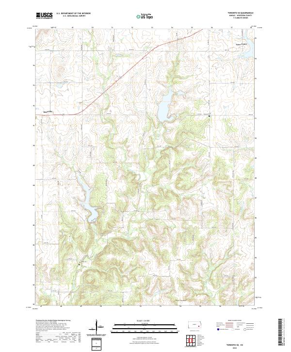 US Topo 7.5-minute map for Toronto SE KS Discount