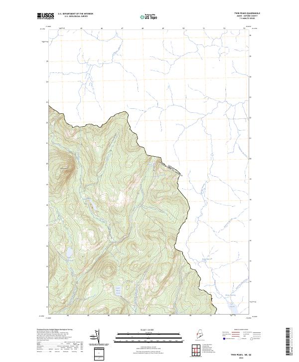 US Topo 7.5-minute map for Twin Peaks MEQC Online now