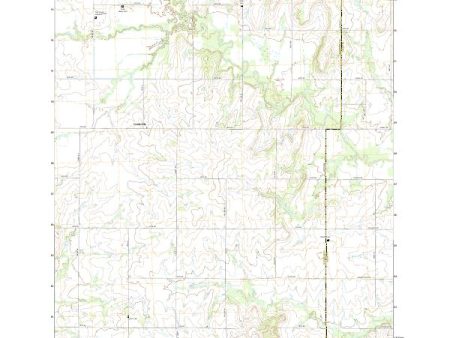 US Topo 7.5-minute map for Yates Center SE KS Supply