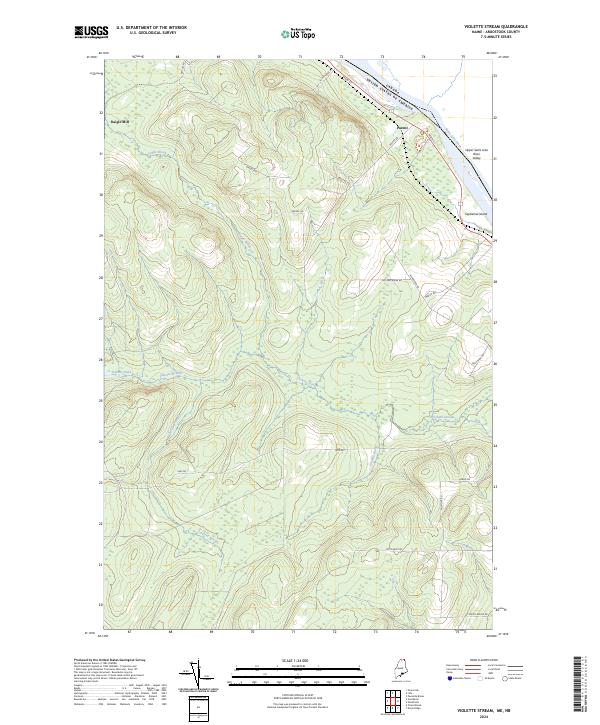 US Topo 7.5-minute map for Violette Stream MENB For Cheap