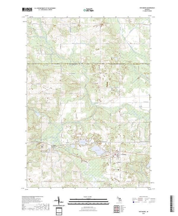 US Topo 7.5-minute map for Vestaburg MI Online now