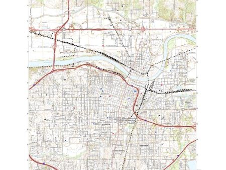 US Topo 7.5-minute map for Topeka KS For Discount