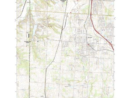 USGS US Topo 7.5-minute map for Belton MOKS 2021 Online Sale