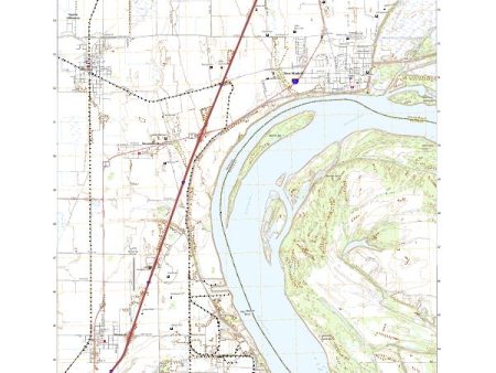 USGS US Topo 7.5-minute map for New Madrid MOKY 2021 Online Hot Sale