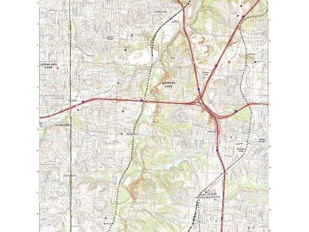 USGS US Topo 7.5-minute map for Grandview MOKS 2021 on Sale