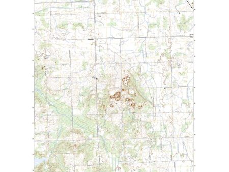 US Topo 7.5-minute map for Burnside MI Discount