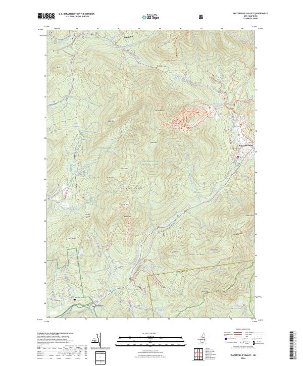 US Topo 7.5-minute map for Waterville Valley NH Online