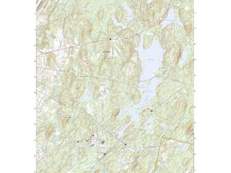 US Topo 7.5-minute map for Togus Pond ME on Sale