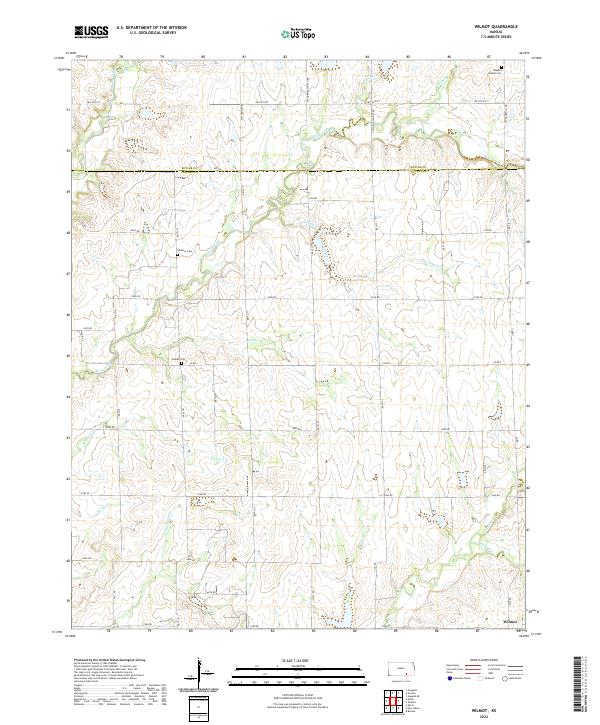 US Topo 7.5-minute map for Wilmot KS Online