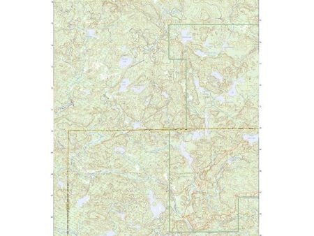 US Topo 7.5-minute map for Summit Lake MI Sale