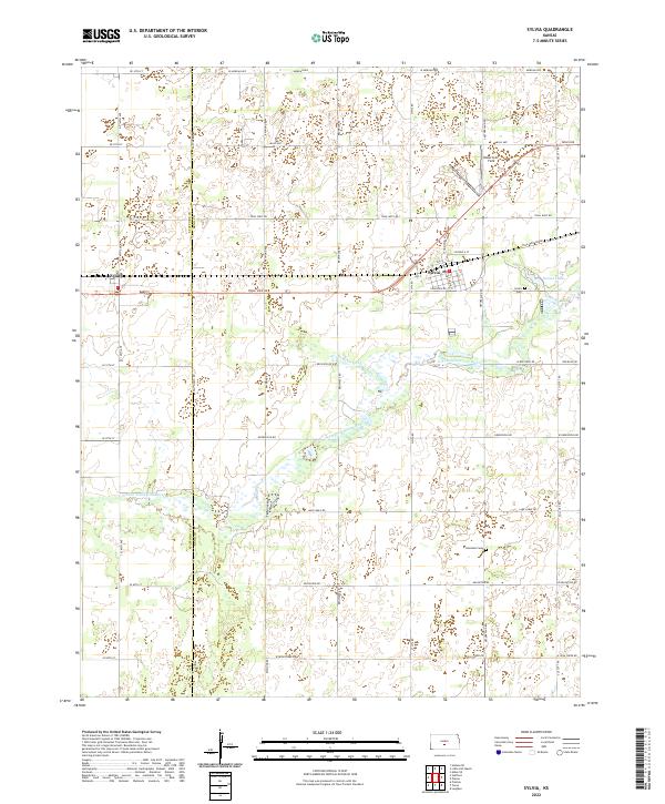 US Topo 7.5-minute map for Sylvia KS Online