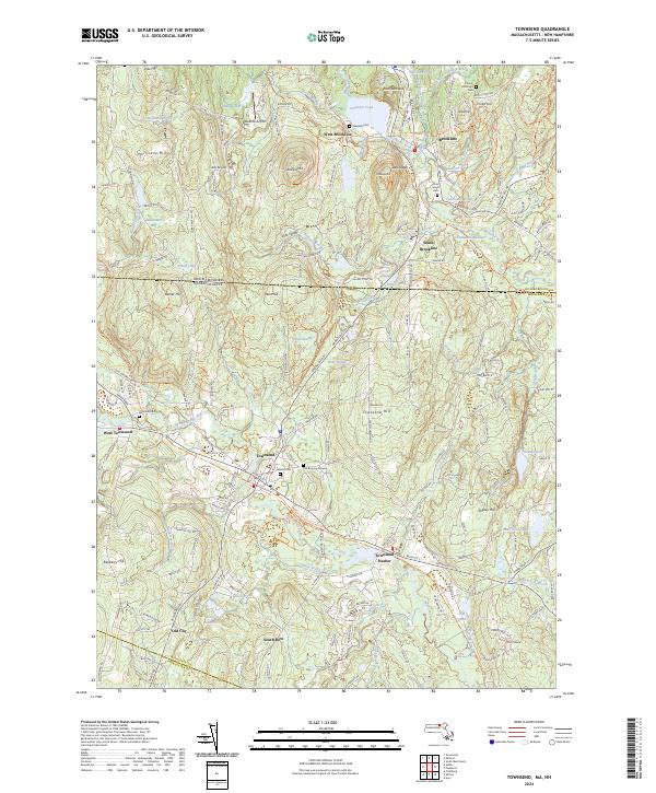 US Topo 7.5-minute map for Townsend MANH Supply