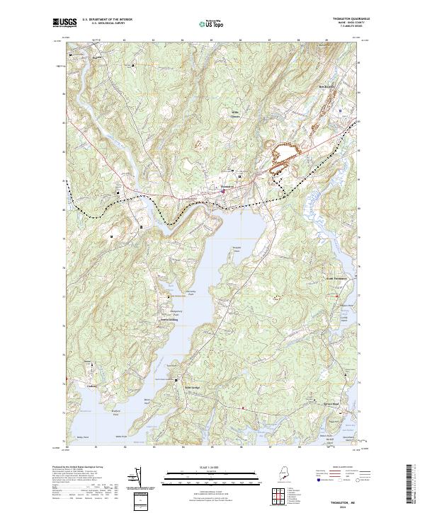 US Topo 7.5-minute map for Thomaston ME Sale