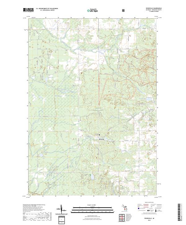 US Topo 7.5-minute map for Woodville MI Online