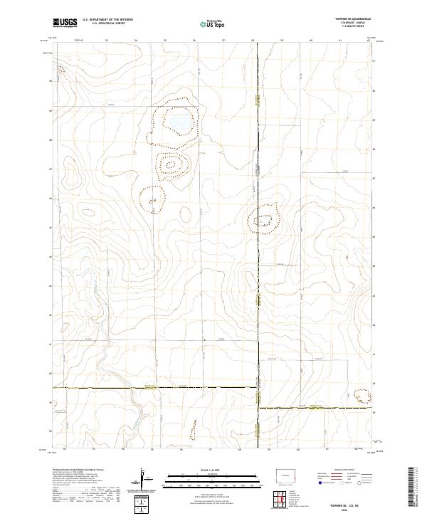 US Topo 7.5-minute map for Towner SE COKS Online Hot Sale