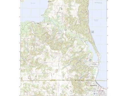 US Topo 7.5-minute map for Traverse City SW MI Sale