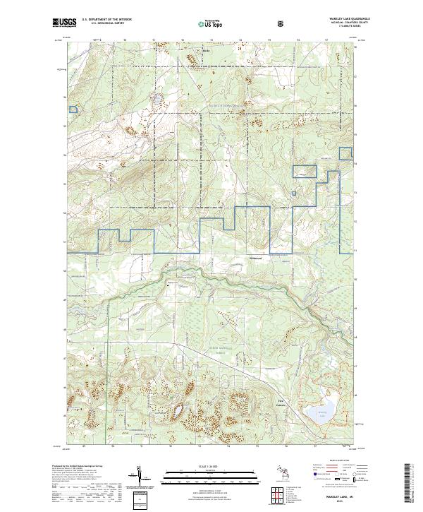 US Topo 7.5-minute map for Wakeley Lake MI Online