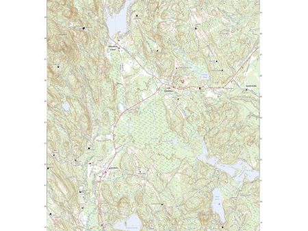 US Topo 7.5-minute map for Waterboro ME Cheap