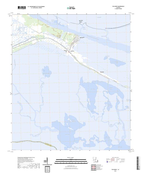 US Topo 7.5-minute map for Yscloskey LA Online