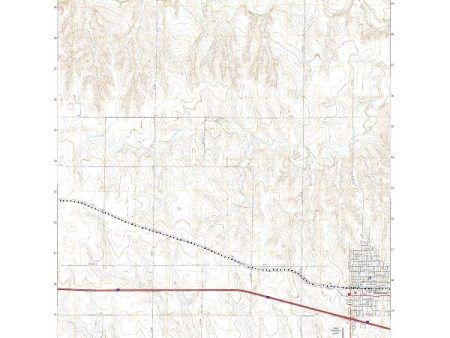 US Topo 7.5-minute map for WaKeeney West KS Sale