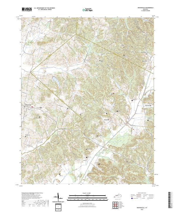 US Topo 7.5-minute map for Whitesville KY Online Hot Sale