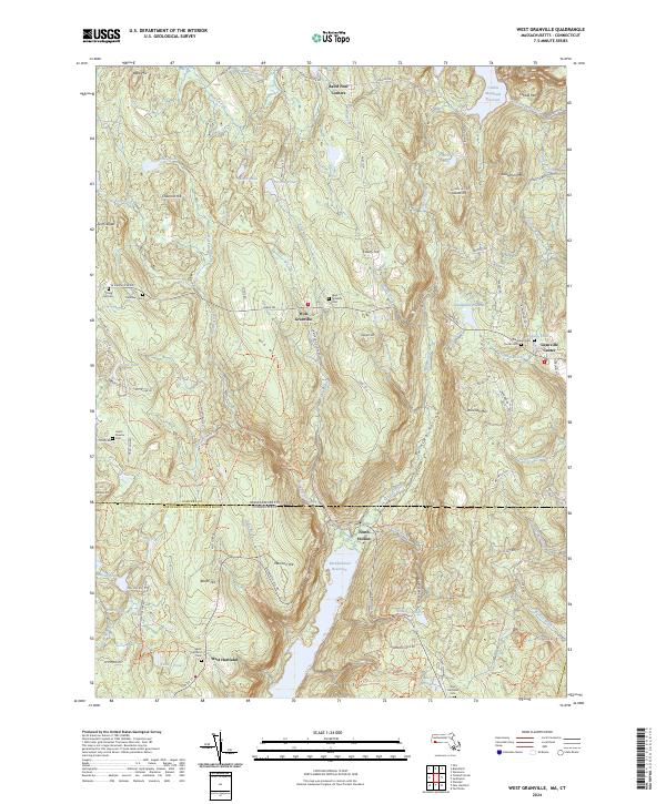 US Topo 7.5-minute map for West Granville MACT Fashion