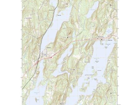 US Topo 7.5-minute map for Winthrop ME Hot on Sale