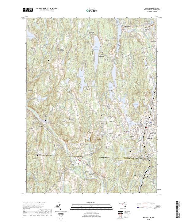 US Topo 7.5-minute map for Webster MACT Discount