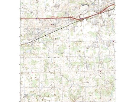 US Topo 7.5-minute map for Swartz Creek MI Sale