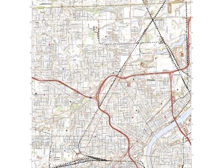 US Topo 7.5-minute map for Toledo OHMI For Discount