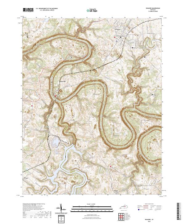 US Topo 7.5-minute map for Wilmore KY Online Sale