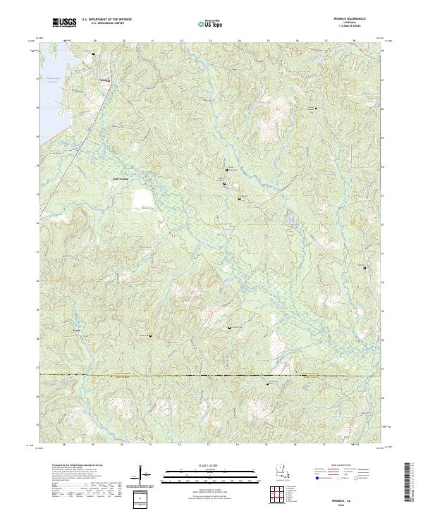 US Topo 7.5-minute map for Womack LA Cheap