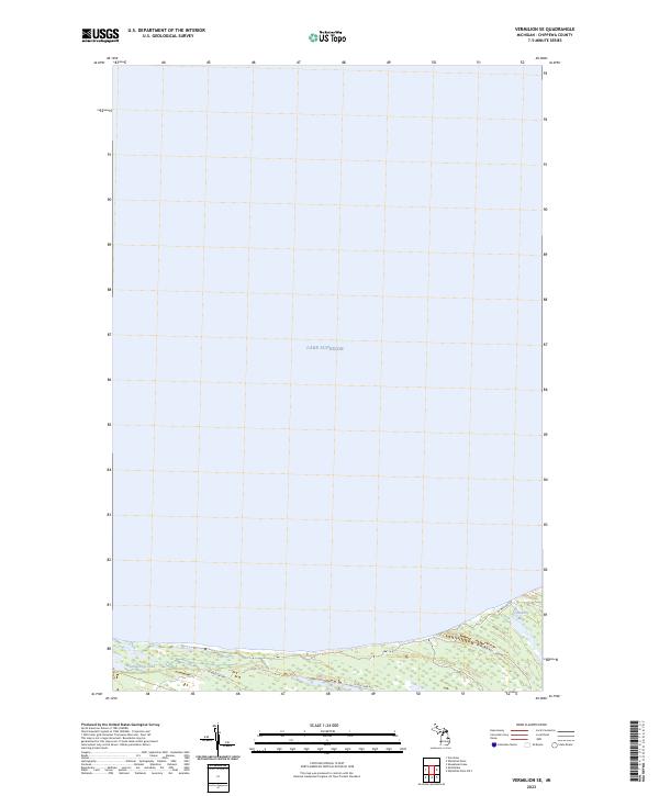 US Topo 7.5-minute map for Vermilion SE MI For Discount