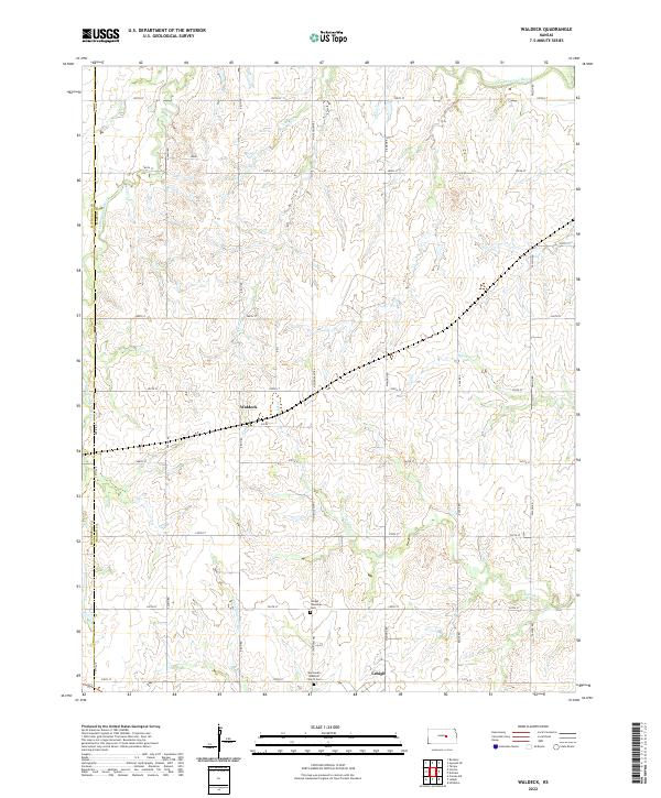 US Topo 7.5-minute map for Waldeck KS Supply