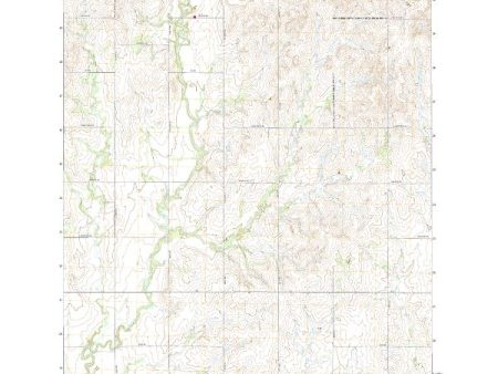 US Topo 7.5-minute map for Vine Creek KS Cheap