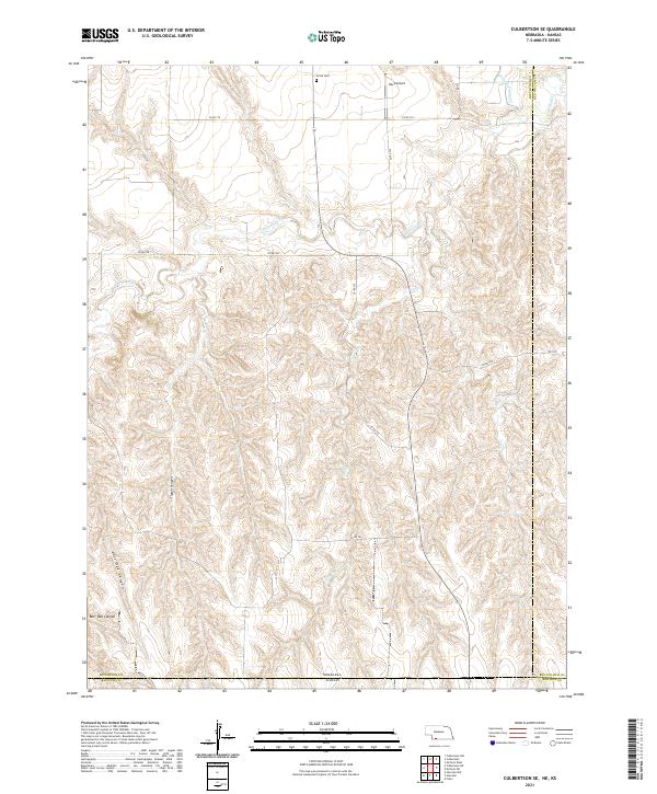 USGS US Topo 7.5-minute map for Culbertson SE NEKS 2021 Fashion