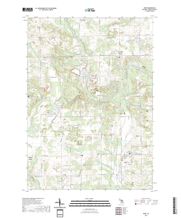 US Topo 7.5-minute map for Winn MI Online