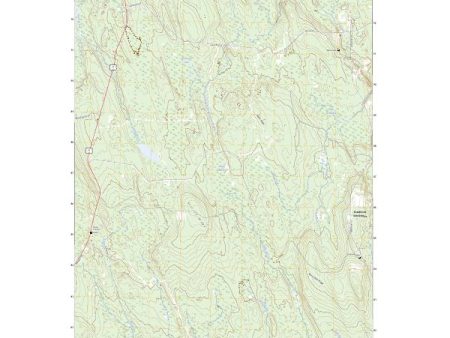 US Topo 7.5-minute map for Ten Mile Lake ME Sale