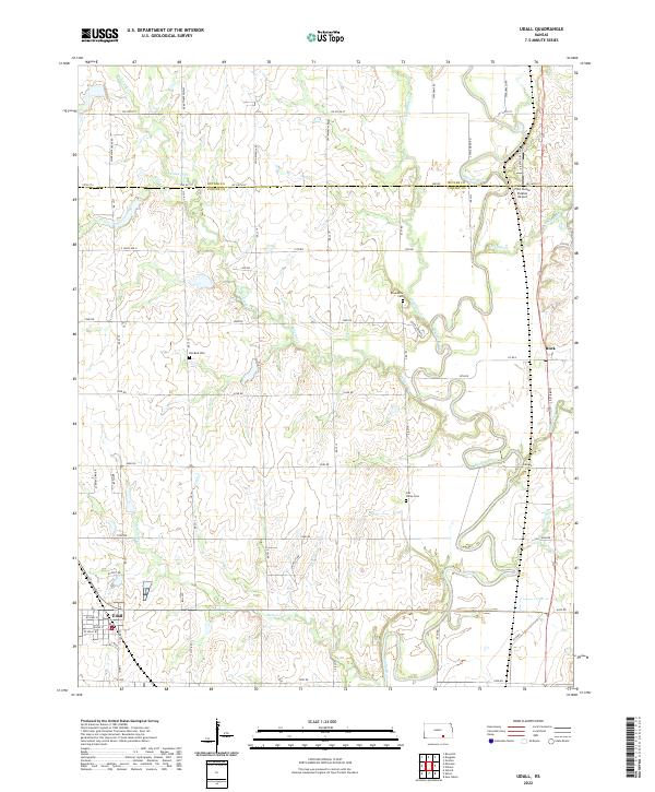 US Topo 7.5-minute map for Udall KS Online