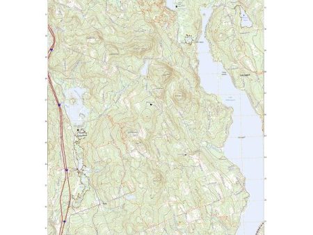 US Topo 7.5-minute map for Winnisquam Lake NH Discount