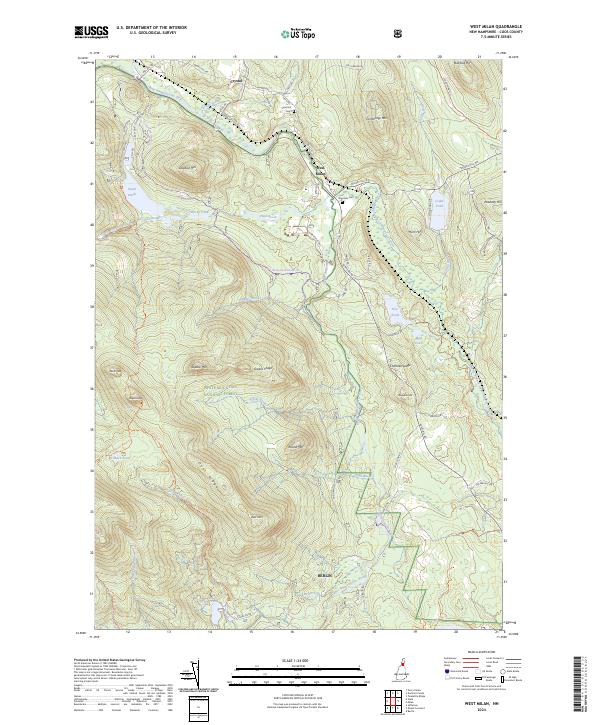 US Topo 7.5-minute map for West Milan NH Online now