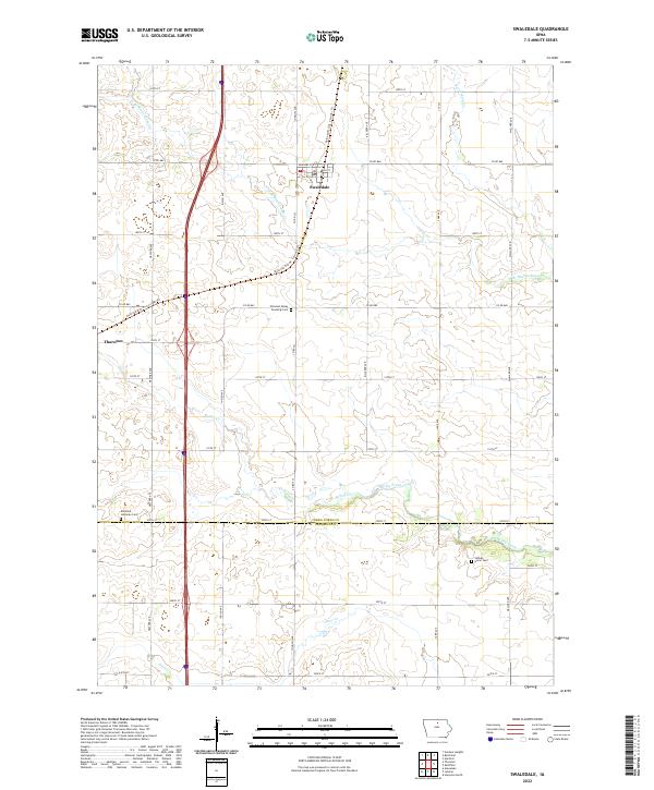 US Topo 7.5-minute map for Swaledale IA For Cheap