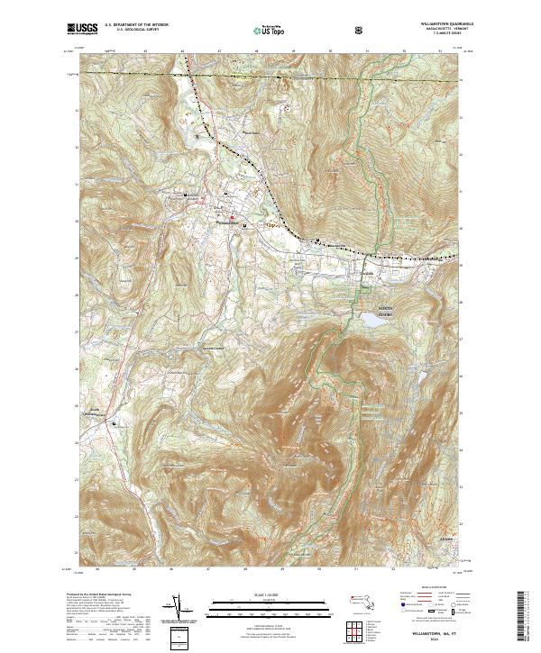 US Topo 7.5-minute map for Williamstown MAVT Discount