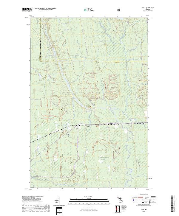 US Topo 7.5-minute map for Tula MI Online now